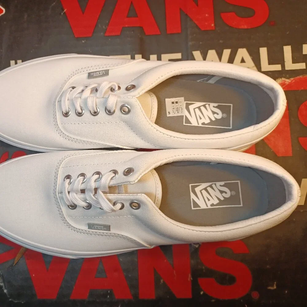 Vans Men's 13 Era Mix True White /True White Classic Canvas VN000VHQAOB
